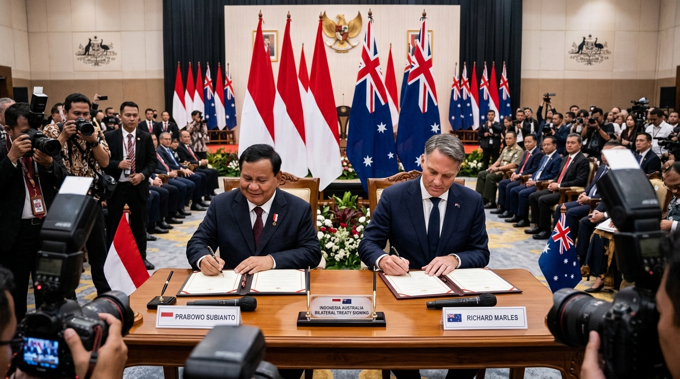 Penandatanganan perjanjian pertahanan bilateral Indonesia dan Australia
